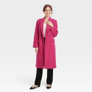 🧡 Essential Wool Overcoat Jacket A New Day Target Pink